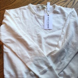 Madewell Rivet & Thread sweatshirt off white M $98