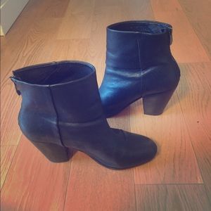 Vince Camuto black leather ankle boots--final sale