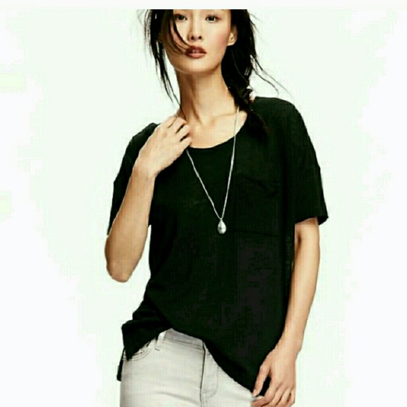 SOLD.TWO Old navy pocket tees MEDIUM. Grey & black - Picture 4 of 4