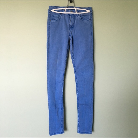 H&M sky blue washed out jeans
