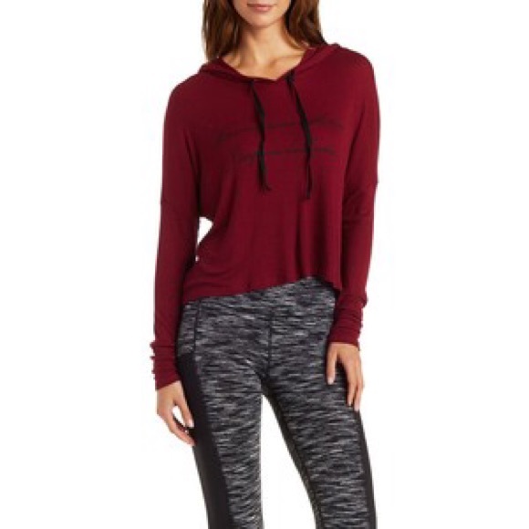 Burgundy long sleeve shirt