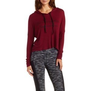 Burgundy long sleeve shirt