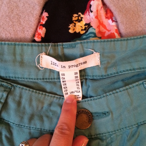 Sea Green Skinny Jeans by Life in Progress - Picture 3 of 3