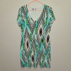 Jennifer Lopez Short Printed Dress