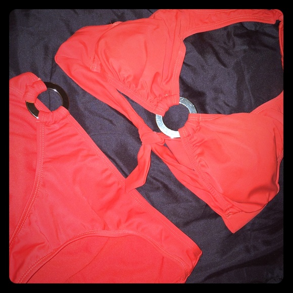 Orange bikini set