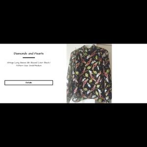 Diamonds and Pearls Vintage blouse