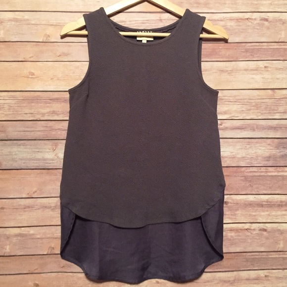 Anthropologie DELETTA High Low Mixed Media Tank