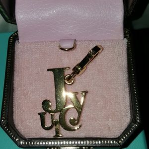 "Juicy" gold juicy couture charm