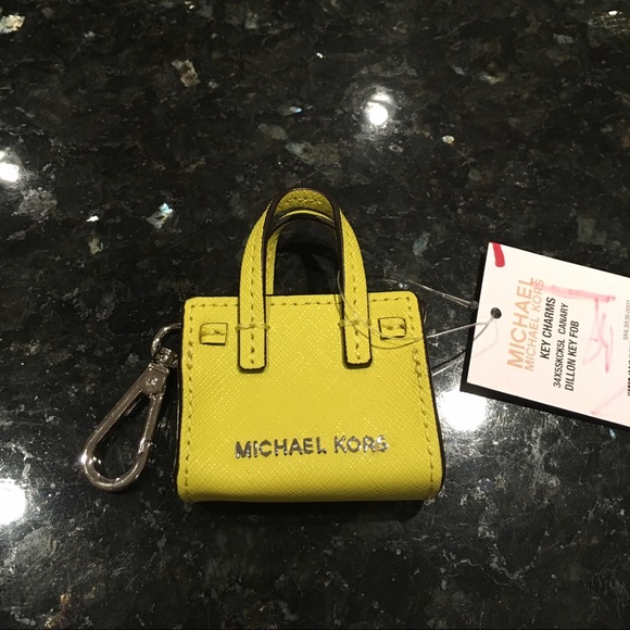 Michael Kors saffiano tote key chain