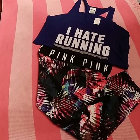 VS Pink Racerback Tank - Picture 3 of 3