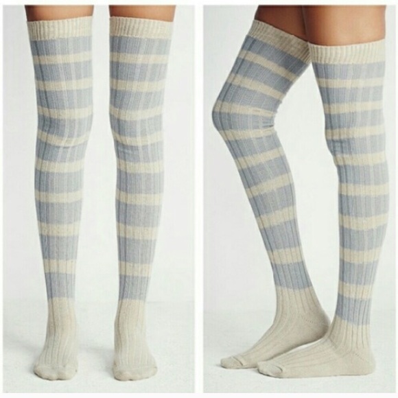 {Free People} Thigh-High Striped Rugby Sock - Picture 2 of 7