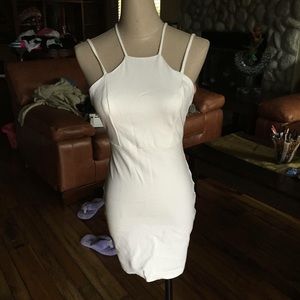 White bodycon party dress