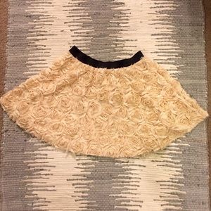 Free People Textured Floral A-Line Mini