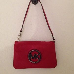 Michael Kors - Red Leather Wristlet