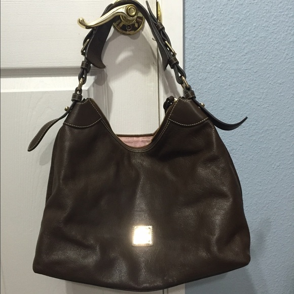 Dooney & Bourke brown leather bag and wallet