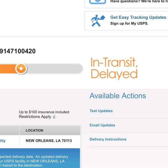 shipping info