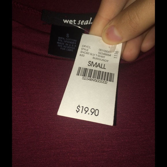 Wet Seal maroon t shirt dress