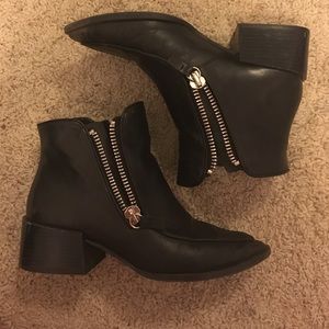 Zara black ankle boots