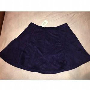 Navy skater skirt