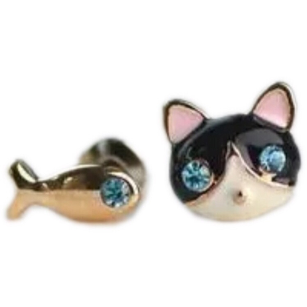 Cat & Fish Earrings - Picture 8 of 8