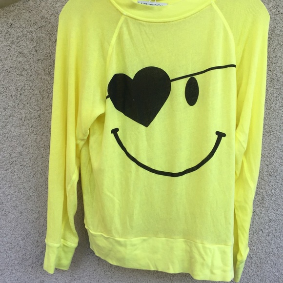Wildfox pirate face sunlight yellow jumper - Picture 1 of 2