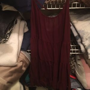 Authentic Brandy Melville Maroon Jada Dress 👗