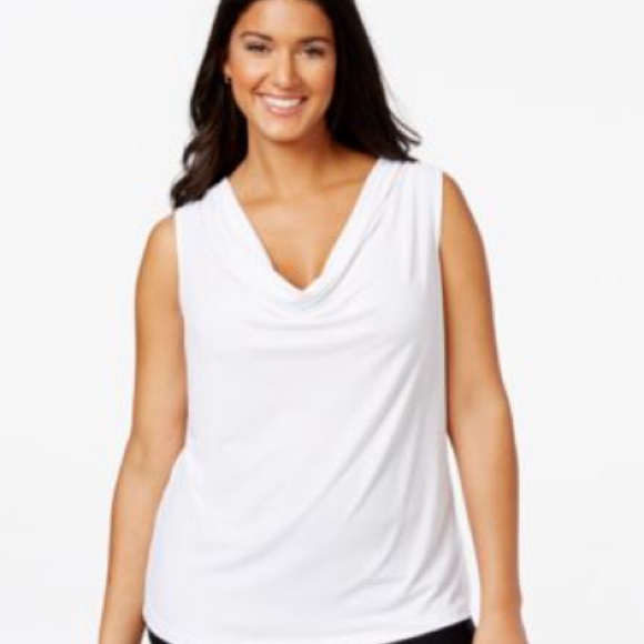 Sleeves Calvin Klein cowl neck top