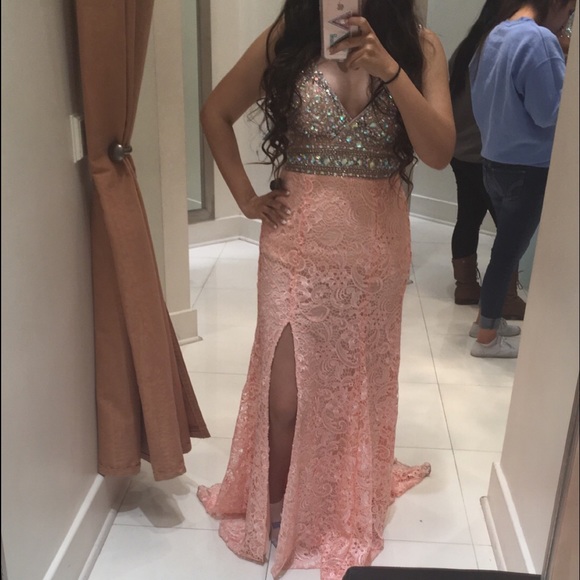 Pink Sparkle Formal or Prom Dress - Picture 1 of 4