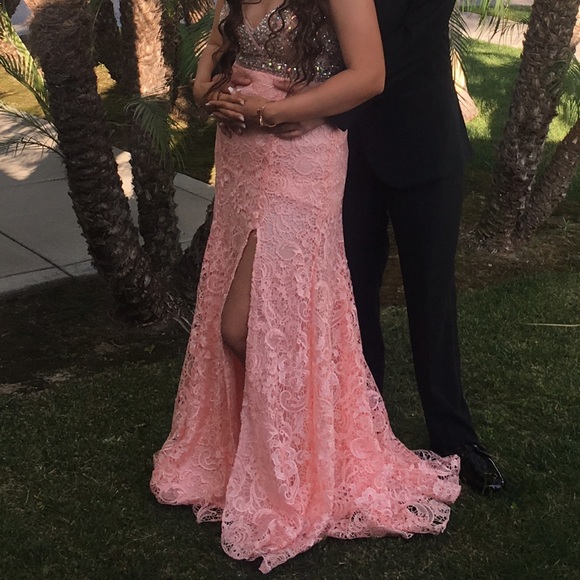Pink Sparkle Formal or Prom Dress - Picture 4 of 4