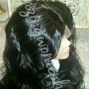 Brazilian body wave u part wig with silk top closu