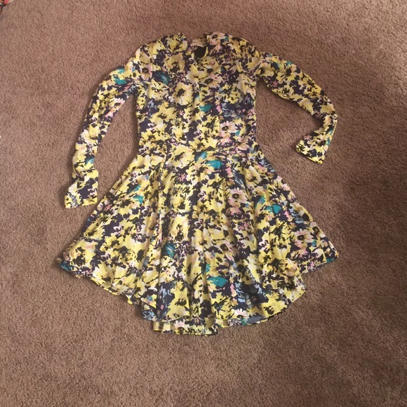 Long sleeve floral dress
