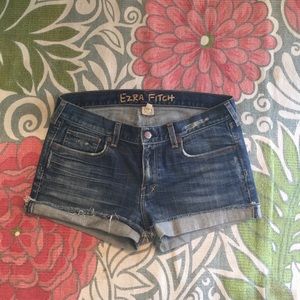 Abercrombie & Fitch  cuffed jean shorts