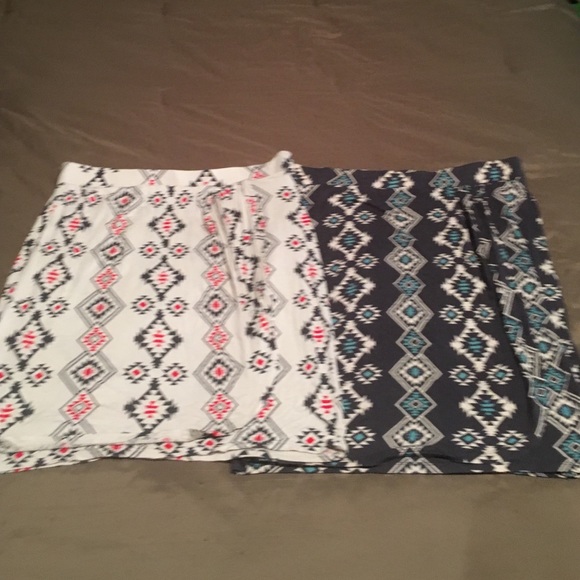 2 Faux Wrap Skirts.