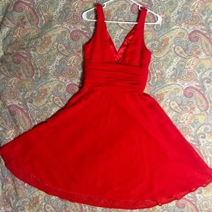1950s-60s Red Vintage Style Dress