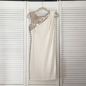 Cream and sequin party dress
