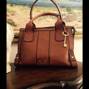 All leather FOSSIL purse
