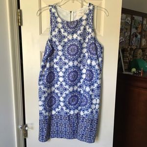 Beautiful blue patterned sundress! PERFECT COND.!