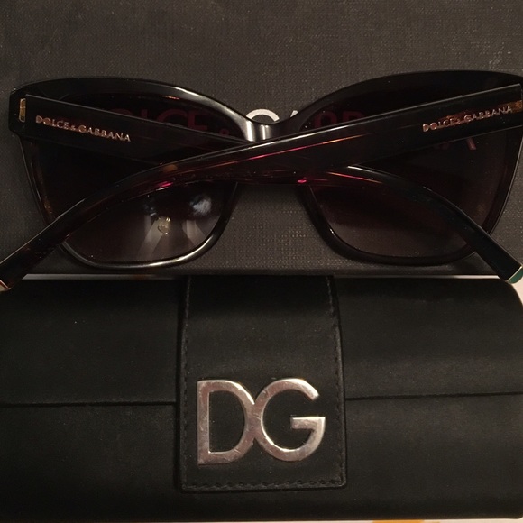 Dolce & Gabbana Large Cat Eye Brown Sunglasses