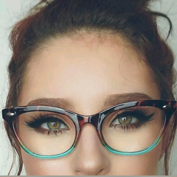 Cat Eye Vintage Retro Ombre Eyeglasses