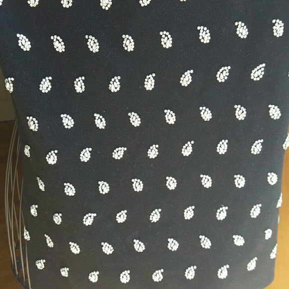 Michael Kors Cap-Sleeve Crystal Beaded Shell - Picture 3 of 4