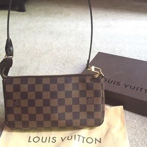 authentic LV pochette NM damier ebene