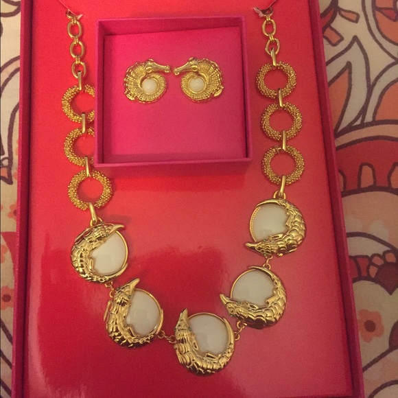 Lilly Pulitzer Necklace and Earrings