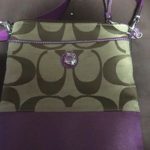 Coach cross body purse