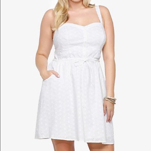 Torrid size 4 white eyelet sundress