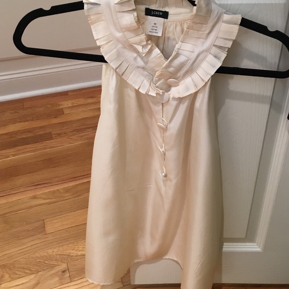 100% silk J Crew sleeveless top