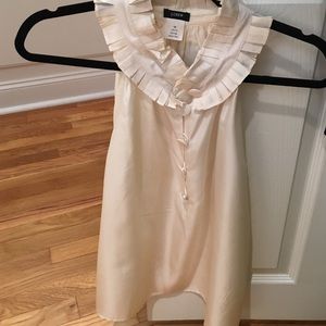 100% silk J Crew sleeveless top