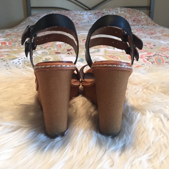 Brown and black wedges - Picture 3 of 3