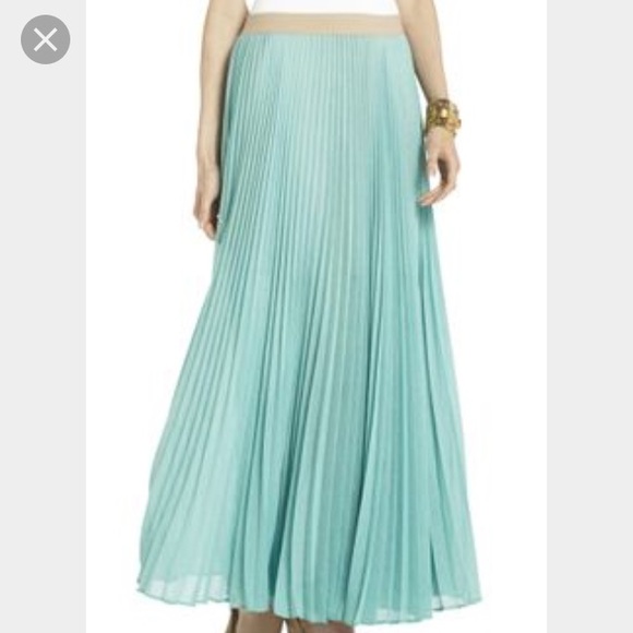 BCBG pleated maxi skirt