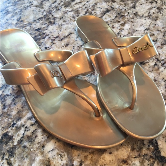 Coach flip flops