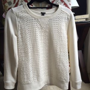 J.Crew Eyelet Crewneck Sweatshirt